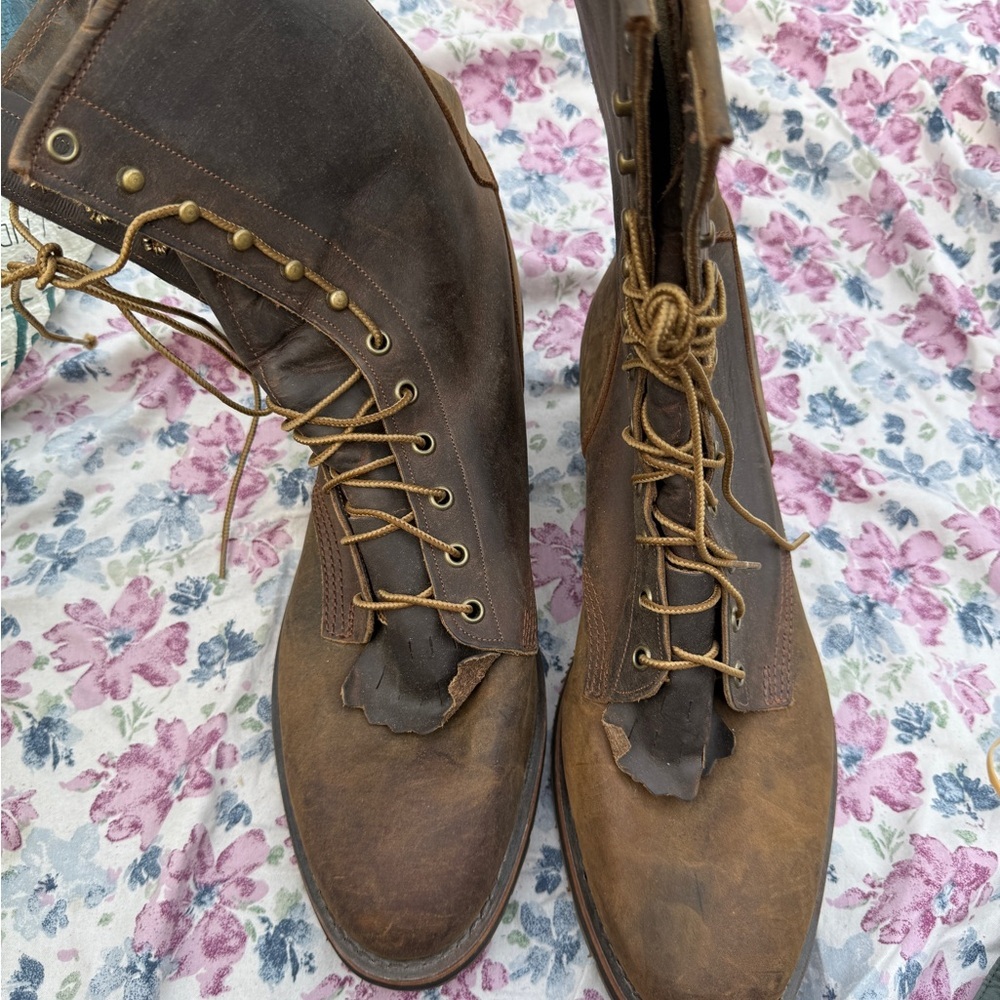 Men's Brown Leather Boots double h